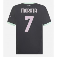 Camiseta AC Milan Alvaro Morata #7 Tercera Equipación Replica 2024-25 mangas cortas